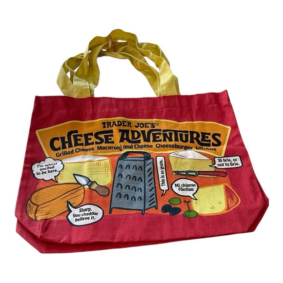 Trader Joe’s Handbags - Trader Joe’s Cheese Bag, Heavy Duty, 100% Cotton, Reinforced, 19” x 14” x 4”.